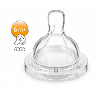 Silicone Nipple Avent Dot Classic+ 2pcs (6 month+)