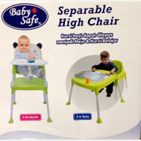 Baby Safe Separable High Chair Green