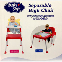 Baby Safe Separable High Chair Red