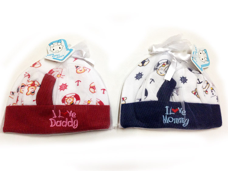 Baby Set Topi + Sarung Tangan Kaki Little Home Baby 01