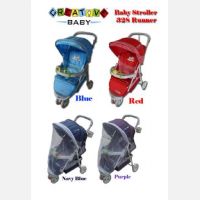 Baby Stroller Pliko Creative 328 Runner Merah