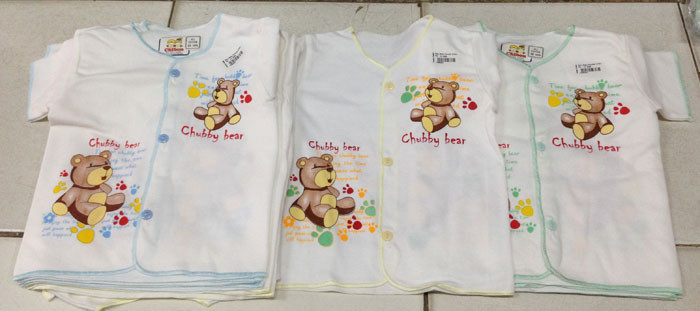 Baju Baby Pendek Chibon Chubby Bear