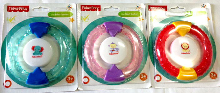 Gel Filled Teether + Rattle Fisher Price