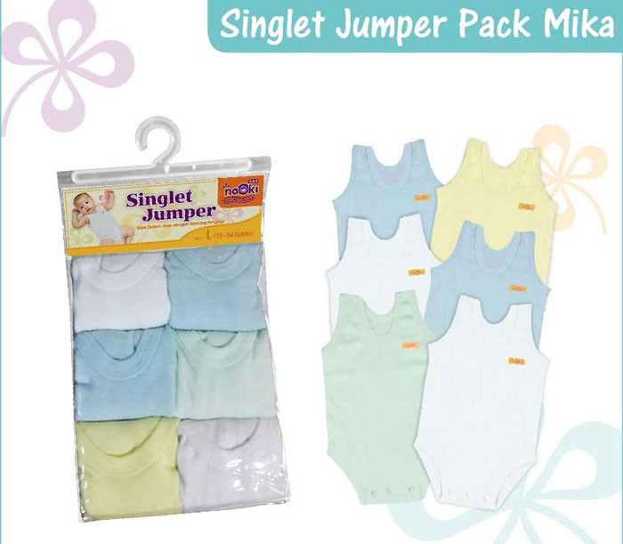 Singlet Jumper Packing Mika 6pcs M