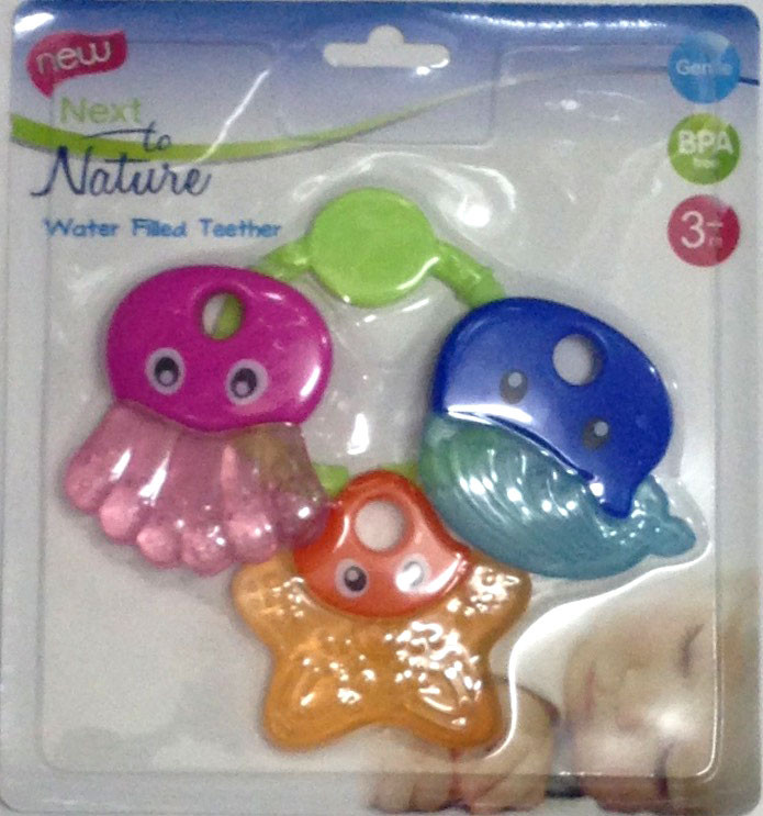 Water Filled Teether Nature 3pcs