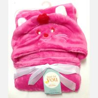 Selimut Bayi Hoodie Cat Pink 17050172