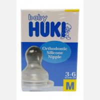 Baby Huki Orthodontic Silicone Nipple M