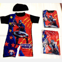 Baju Renang Bayi Captain America