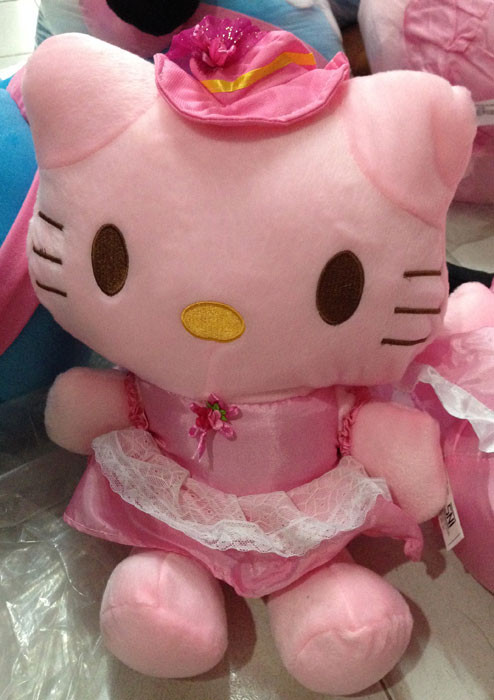 Boneka Hello Kitty Dress Satin L Topi