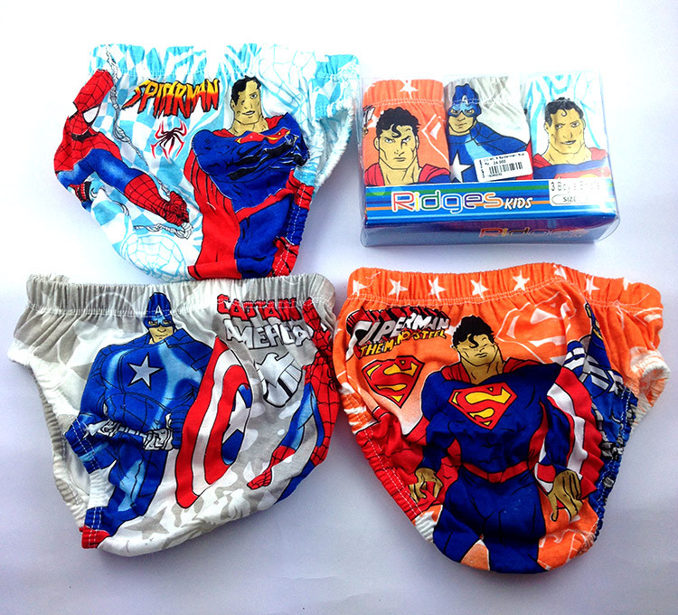 Celana Dalam Anak Ridges Superman, Spiderman, Capten Amerika L