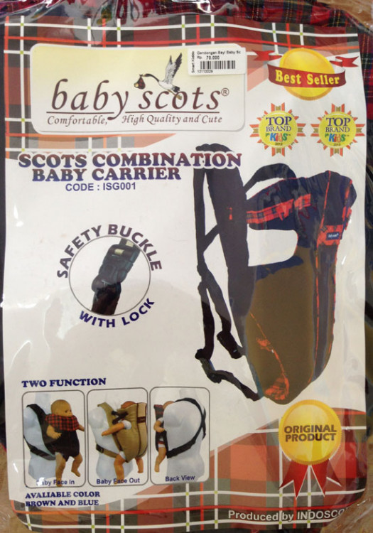 Gendongan Baby Scots Combination