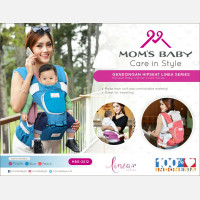 Gendongan Hipseat Linea Series Moms Baby MBG2012 - Biru