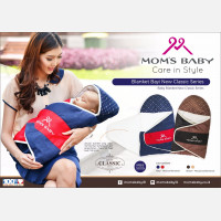 Gendongan Bayi / Blanket / Selimut Bayi New Classic Series Moms Baby MBB5009 - Coklat