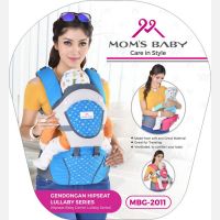 Gendongan Bayi Hipseat Moms Baby Lullaby Series MBG2011 - Biru