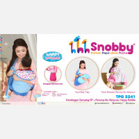 Gendongan Bayi Samping + Penutup Ibu Menyusui Happy Bubble Series Snobby TPG2241 - Pink