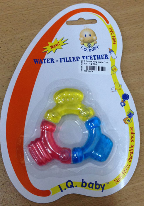 IQ Baby Teether - 3 Colors Ring Water