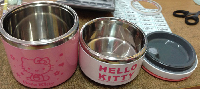 Kotak Makan Stainless Hello Kitty 2 Susun