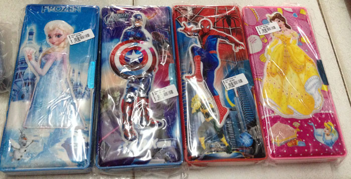 Kotak Pensil 14110069 (Frozen, Avengers, Spiderman, Princess)