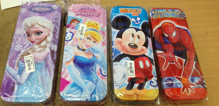 Kotak Pensil 15050021 (Frozen, Princess, Mickey, Spiderman)