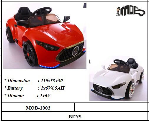 Mobil Aki Benz MOB-1003 Merah