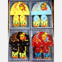 Baby Set Topi + Sepatu Mamimu Giraffe 16110012