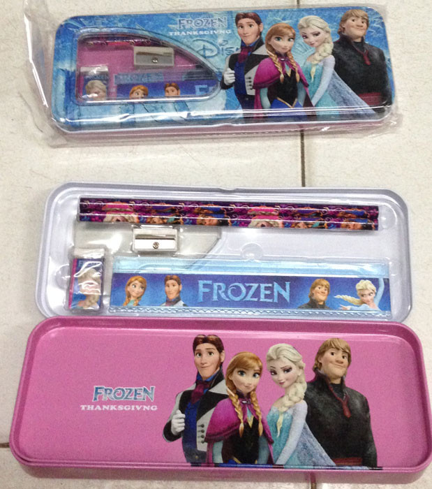 Stationery Set Kotak Pensil Frozen