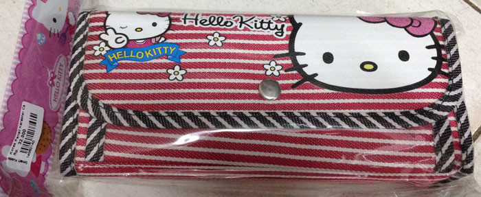 Kotak Pensil Canvas Hello Kitty