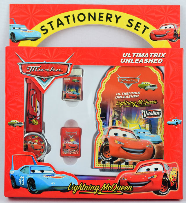 Stationery Set Jam Tangan Cars