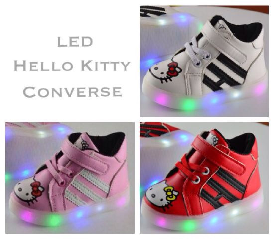 Sepatu Anak Led Hello Kitty Merah 17070087