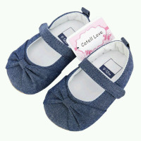 Sepatu Baby Catell Love Jeans Depan Pita 18050031