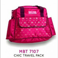 MBT7107 Tas Bayi Moms Baby Travel Bag Chic Series Maroon