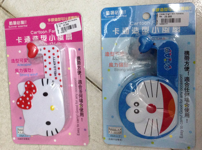 Kipas Angin Hello Kitty / Doraemon