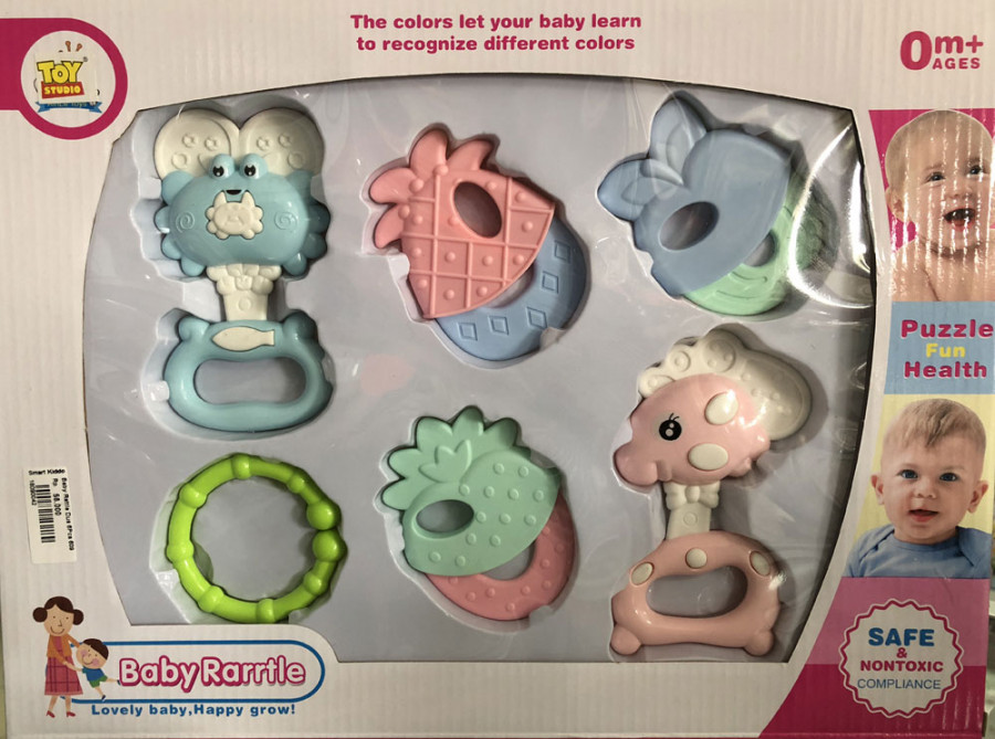 Baby Rattle Teether 6pcs 18090042