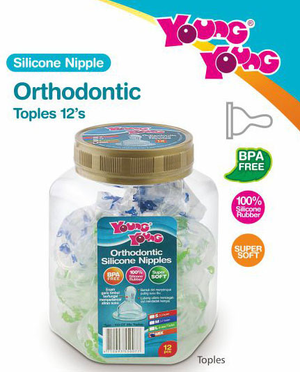 Silicone Nipple Orthodontic M Young Young (Satuan)