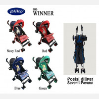 Baby Stroller Pliko Buggy Winner - Merah