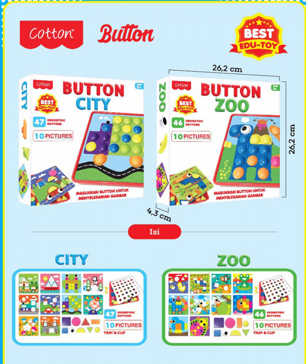 Mainan Cotton Button City 19040042