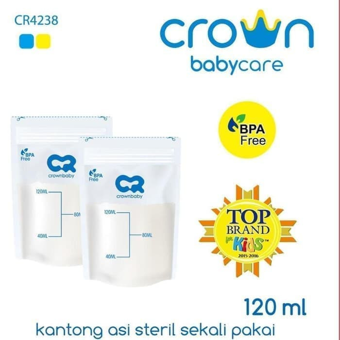 Kantong ASI Crown 120ml BPA Free (30pcs)