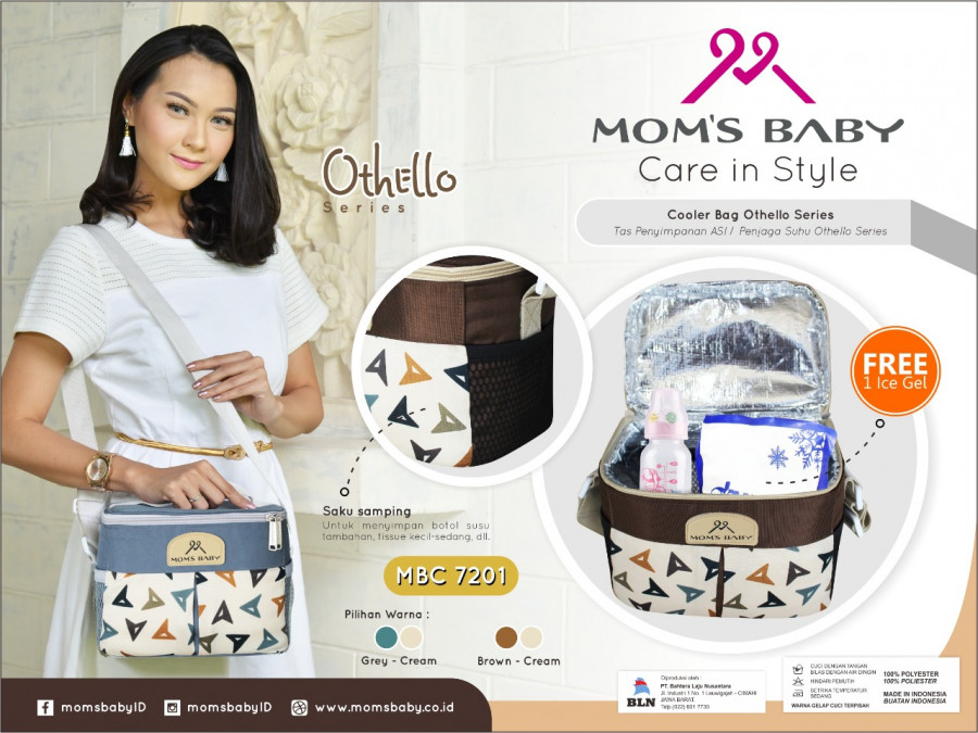 Moms Baby Cooler Bag Othello Series MBC7201 - Coklat 19090096