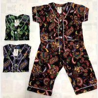 Setelan Baju Tidur Anak Batik No. 3 / Piyama Anak Batik Bagan - Model Baju Batik Lokal