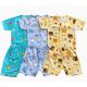 Setelan Baju Baby Pendek Baby Aruchi Kancing Depan L 20060008 (Premium Quality)