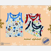 Baju Atasan Singlet Anak Ridges Animal Alphabet S 20120037