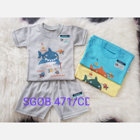 Baju Atasan Kaos Anak Ridges Hello Shark XL 20120066 (Atasan Saja)