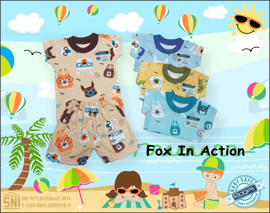 Baju Setelan Kaos Anak Ridges Fox in Action M 21030060