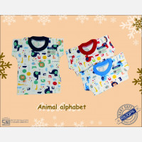 Baju Atasan Kaos Anak Ridges Animal Alphabet L 21010058