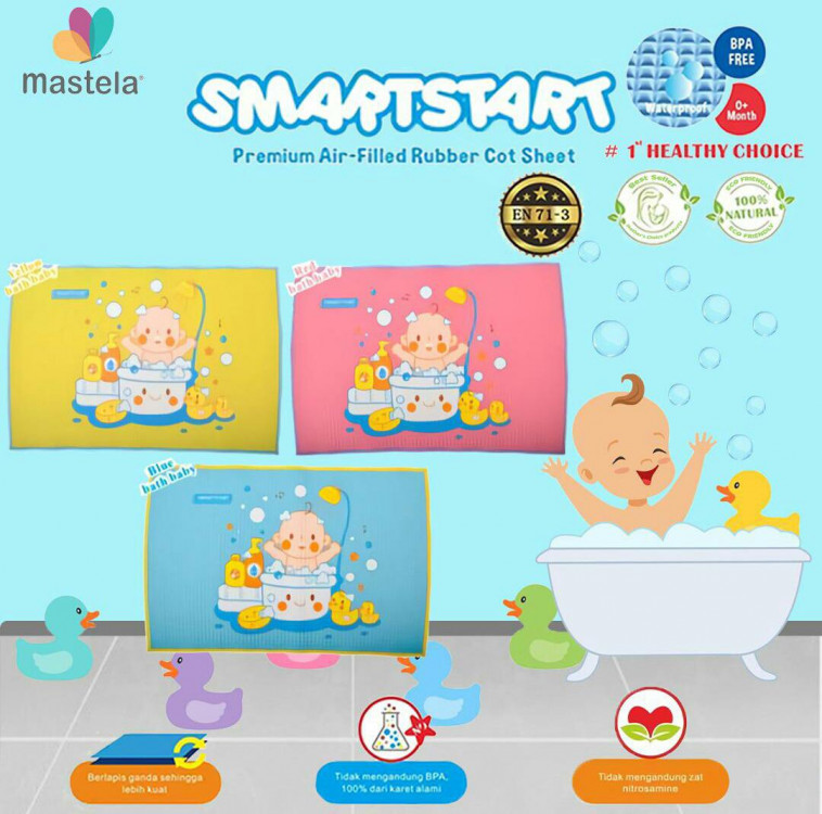 Perlak Bayi SmartStart Premium Air - Filled Rubber Cot Sheet Bath Baby 21040060