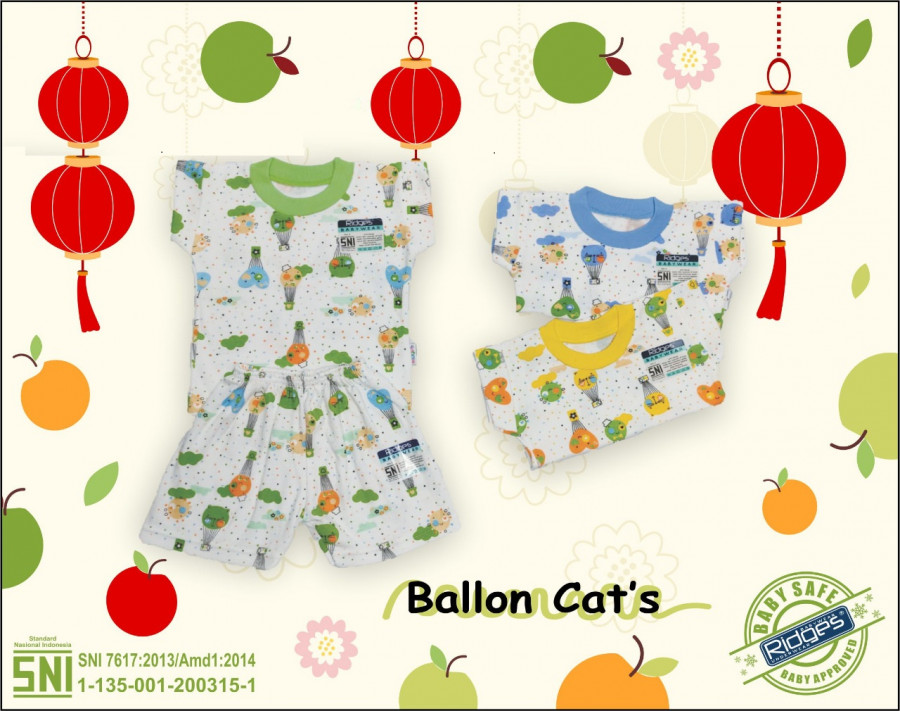 Baju Atasan Kaos Anak Ridges Ballon Cat M 21020032 (Atasan Saja)