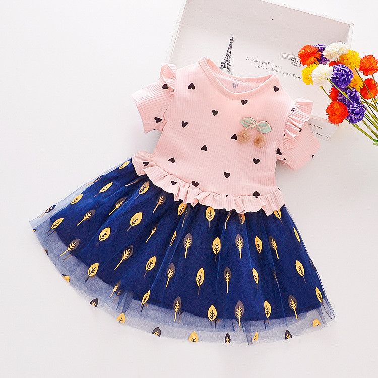 Terusan Gaun Anak Perempuan Cherry / Dress Anak Perempuan Cherry PINK 21120169