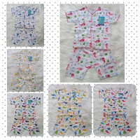 Baju Bayi Setelan Pendek Newborn Print Murah dan Adem 21120194